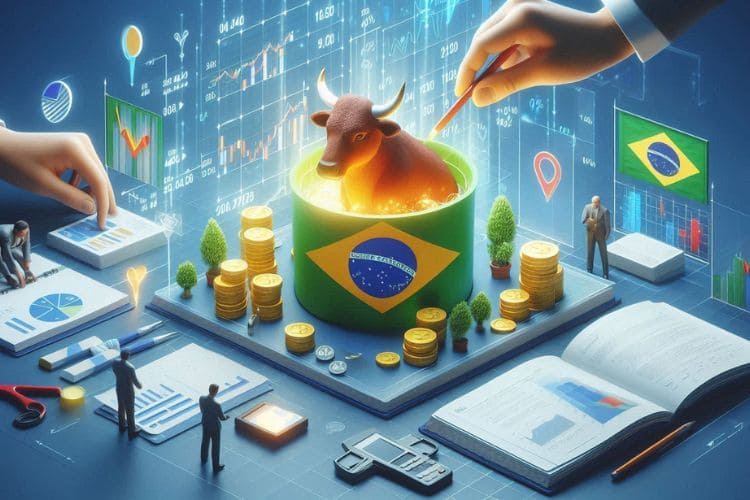 Ações Brasileiras de Dividendos, ajudam a formar patrimônio e podem gerar renda passiva a longo prazo. A imagem representa o mercado financeiro brasileiro.